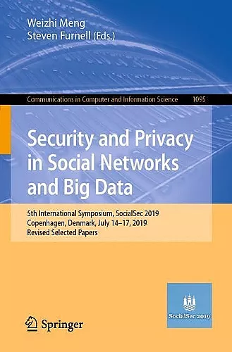 Security and Privacy in Social Networks and Big Data cover