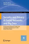 Security and Privacy in Social Networks and Big Data packaging