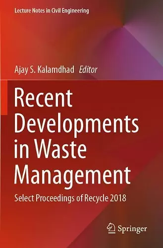 Recent Developments in Waste Management cover