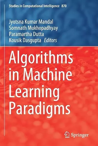 Algorithms in Machine Learning Paradigms cover