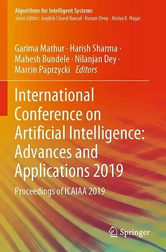 International Conference on Artificial Intelligence: Advances and Applications 2019 cover