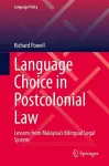 Language Choice in Postcolonial Law cover