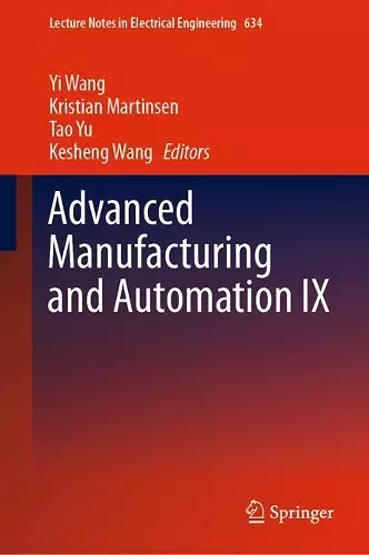 Advanced Manufacturing and Automation IX cover