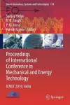 Proceedings of International Conference in Mechanical and Energy Technology cover