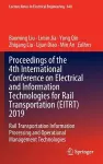 Proceedings of the 4th International Conference on Electrical and Information Technologies for Rail Transportation (EITRT) 2019 cover