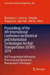 Proceedings of the 4th International Conference on Electrical and Information Technologies for Rail Transportation (EITRT) 2019 cover
