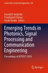 Emerging Trends in Photonics, Signal Processing and Communication Engineering cover
