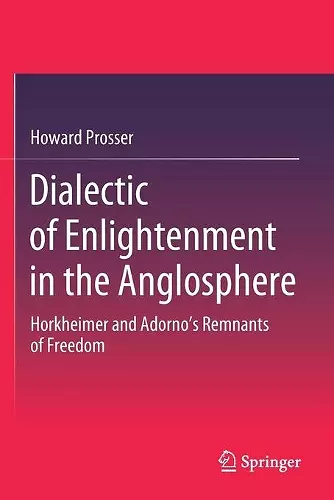 Dialectic of Enlightenment in the Anglosphere cover