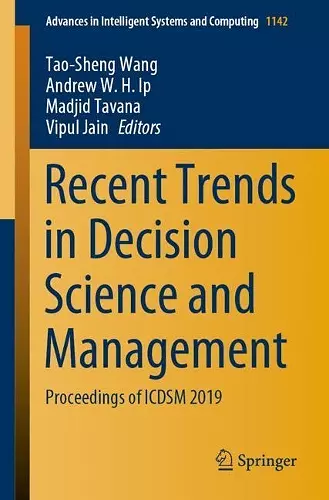Recent Trends in Decision Science and Management cover