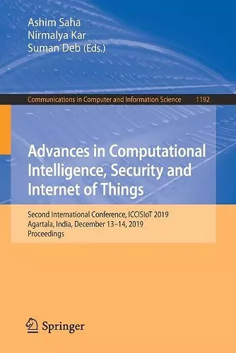 Advances in Computational Intelligence, Security and Internet of Things cover