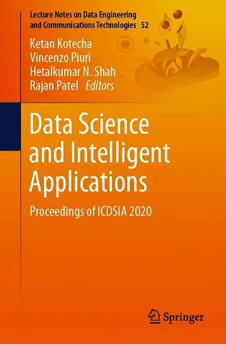 Data Science and Intelligent Applications cover