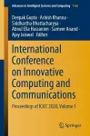 International Conference on Innovative Computing and Communications cover