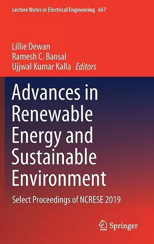 Advances in Renewable Energy and Sustainable Environment cover