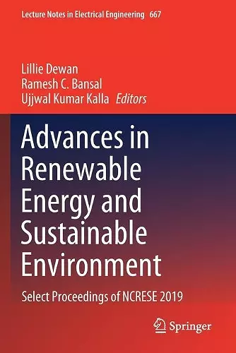 Advances in Renewable Energy and Sustainable Environment cover