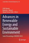 Advances in Renewable Energy and Sustainable Environment cover