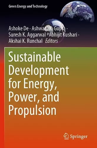 Sustainable Development for Energy, Power, and Propulsion cover