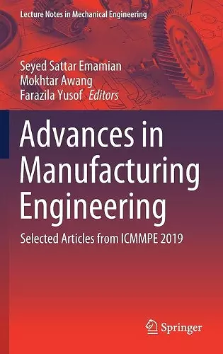 Advances in Manufacturing Engineering cover
