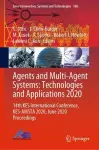 Agents and Multi-Agent Systems: Technologies and Applications 2020 cover