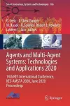 Agents and Multi-Agent Systems: Technologies and Applications 2020 cover