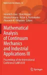 Mathematical Analysis of Continuum Mechanics and Industrial Applications III cover