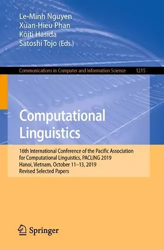 Computational Linguistics cover