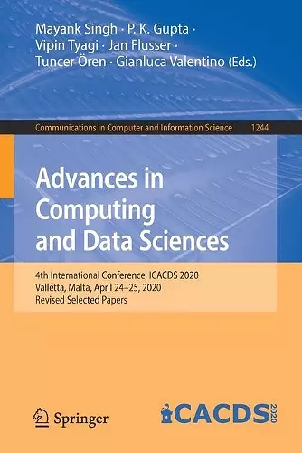 Advances in Computing and Data Sciences cover