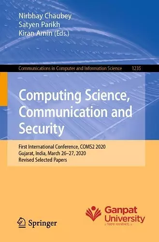 Computing Science, Communication and Security cover