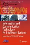Information and Communication Technology for Intelligent Systems cover