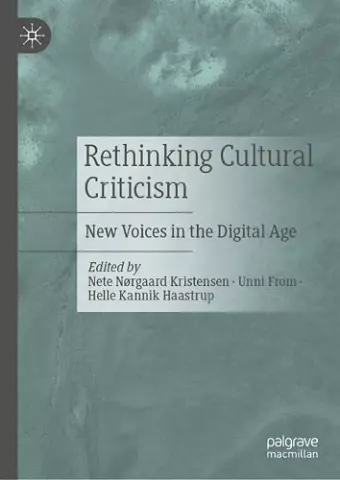 Rethinking Cultural Criticism cover