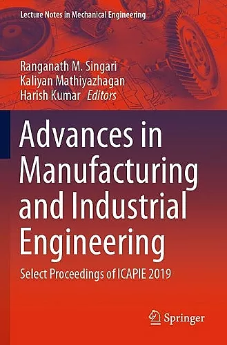 Advances in Manufacturing and Industrial Engineering cover