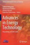 Advances in Energy Technology cover