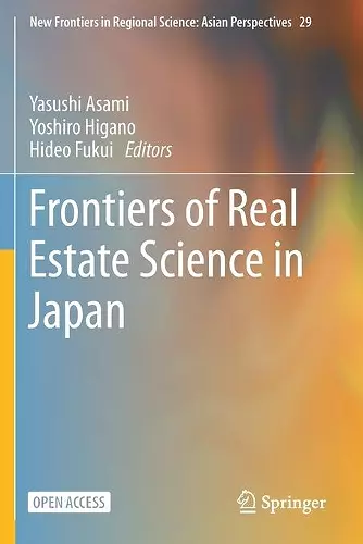 Frontiers of Real Estate Science in Japan cover