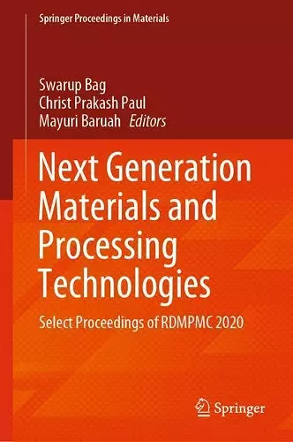 Next Generation Materials and Processing Technologies cover