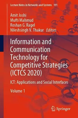 Information and Communication Technology for Competitive Strategies (ICTCS 2020) cover