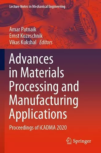 Advances in Materials Processing and Manufacturing Applications cover