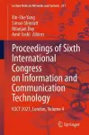Proceedings of Sixth International Congress on Information and Communication Technology cover