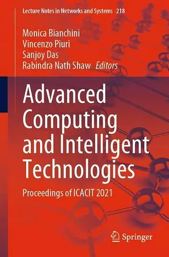 Advanced Computing and Intelligent Technologies cover