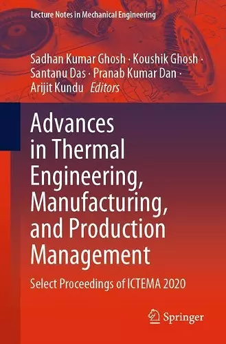 Advances in Thermal Engineering, Manufacturing, and Production Management cover