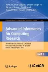 Advanced Informatics for Computing Research cover
