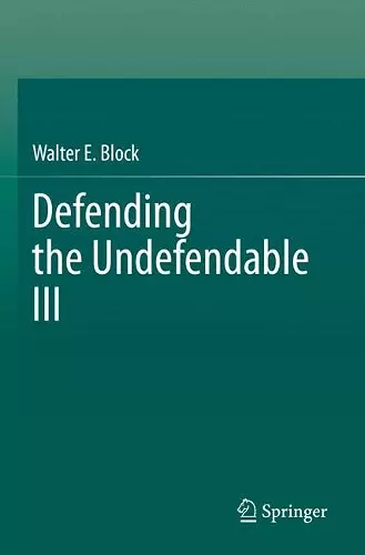 Defending the Undefendable III cover