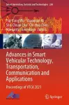 Advances in Smart Vehicular Technology, Transportation, Communication and Applications cover