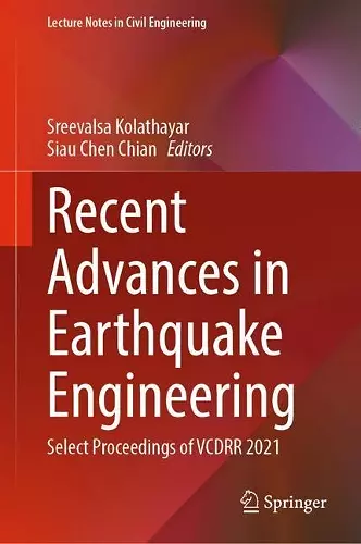 Recent Advances in Earthquake Engineering cover