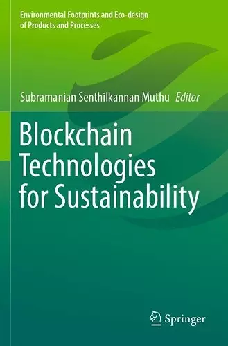 Blockchain Technologies for Sustainability cover