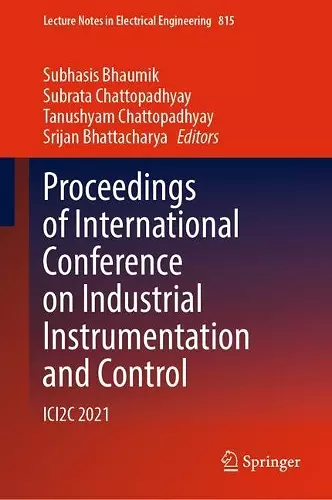 Proceedings of International Conference on Industrial Instrumentation and Control cover