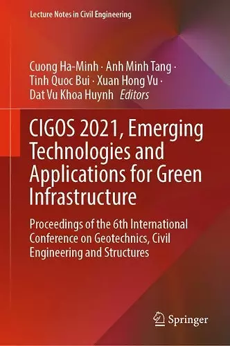 CIGOS 2021, Emerging Technologies and Applications for Green Infrastructure cover