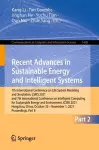Recent Advances in Sustainable Energy and Intelligent Systems cover