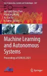 Machine Learning and Autonomous Systems cover
