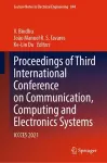 Proceedings of Third International Conference on Communication, Computing and Electronics Systems cover