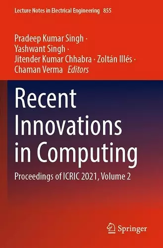 Recent Innovations in Computing cover