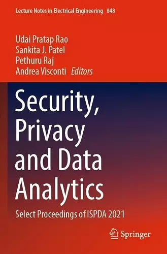 Security, Privacy and Data Analytics cover